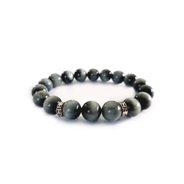 Eagle's Eye with Decorative Silver Charm Jewelry